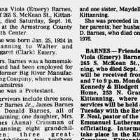 Anna Viola Emery Barnes (1924–1995) • FamilySearch