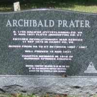 Archibald Prater Sr. (1755–1831) • FamilySearch