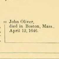 Rev. John Oliver Sr (1616–1646)