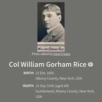 William Gorham Rice Sr. (1856–1945) • FamilySearch