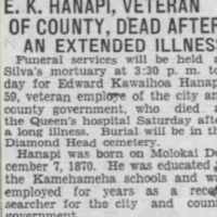 Edward Kawaihoa Hanapi (1870–1930)