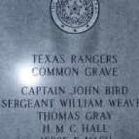 Captain John Bird, Texas Rangers, Texas