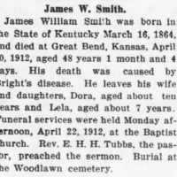 James William Smith (18641912) • FamilySearch