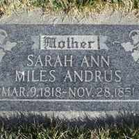 Sarah Ann Miles Sellew Andrus