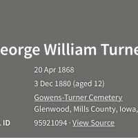 George William Turner (1868–1880) • FamilySearch