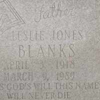 Leslie Jones Blanks, Sr. (1930–1989)