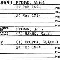 Capt. John Pitman (1654–1694) • FamilySearch