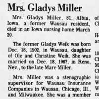 Gladys Evelyn Weik (1902–1984) • FamilySearch